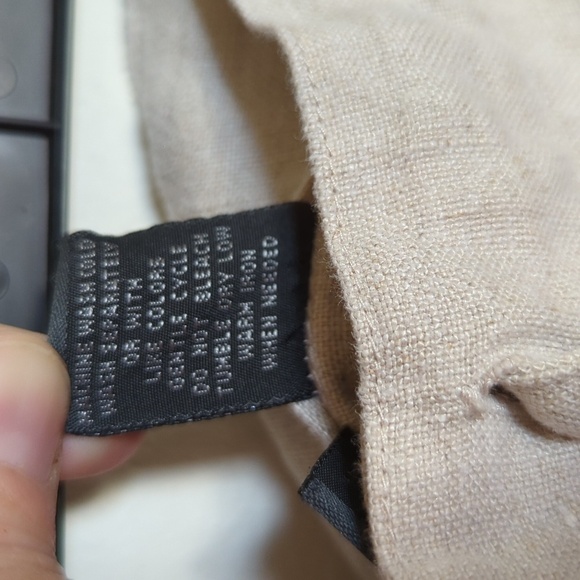 Relativity Woman wide leg tan linen pants ultra high waist relaxed fit size 2X - Picture 4 of 4